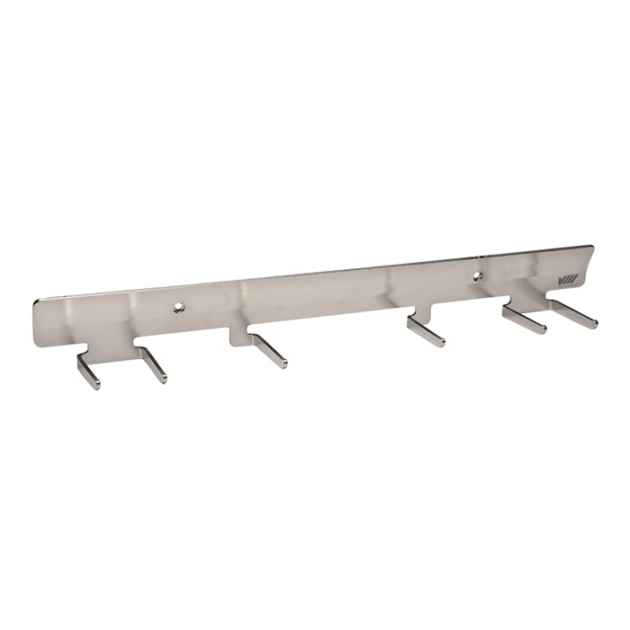 Vikan Wall Bracket, Stainless Steel, 6 Products, 470 mm