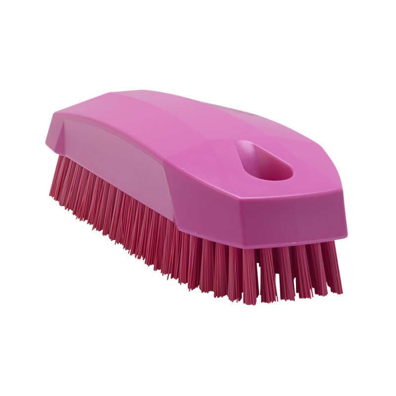 Vikan Nail Brush 130mm, Stiff Bristle, Small – Pink