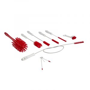 Vikan Brush Kit For Softice Machines, Red