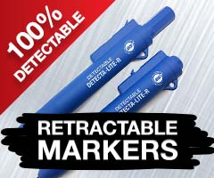 World's Safest Detectable Retractable Markers