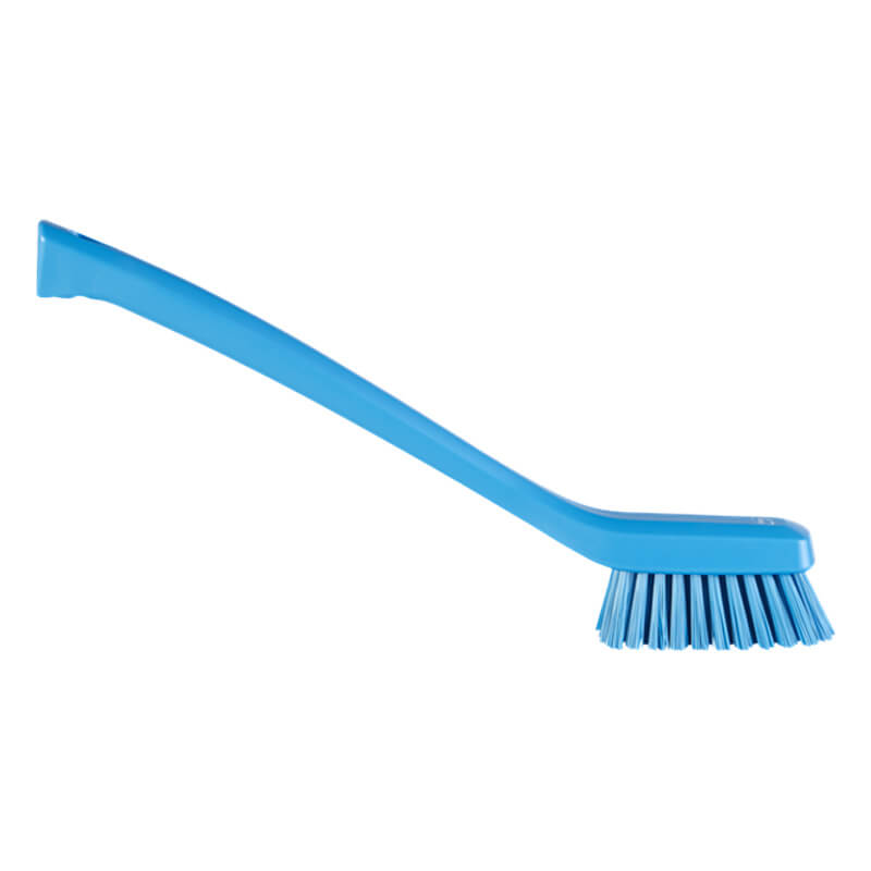 Narrow Cleaning Brush with Long Handle, 420 mm, Hard, Blue 41853